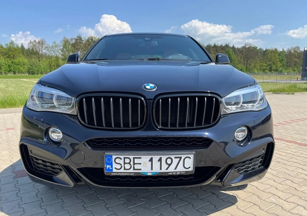 BMW X6 cena 153000 przebieg: 123000, rok produkcji 2017 z Czeladź małe 172